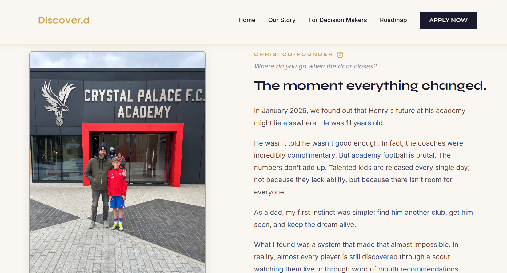 The Discover.d website